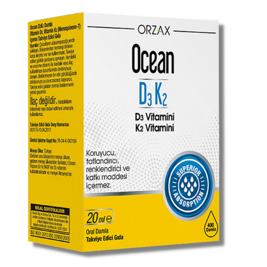 Ocean Vitamin D3 K2 Damla 20 mL