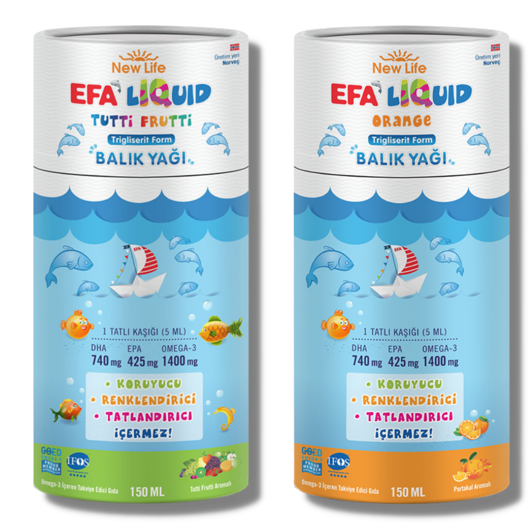 New Life Efa Liquid Balık Yağı Sıvı 150 ml