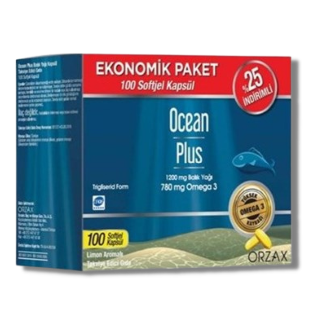 Ocean Plus 1200 mg 100 Softjel - %25 İndirimli