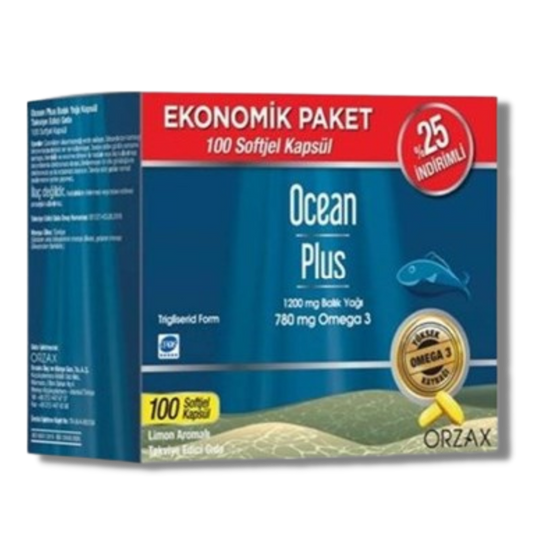 Ocean Plus 1200 mg 100 Softjel - %25 İndirimli