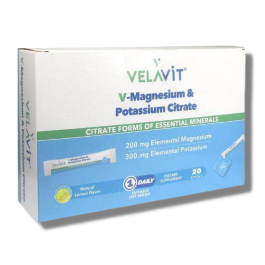 Velavit V-Magnesium & Potassium Citrate 20 Saşe