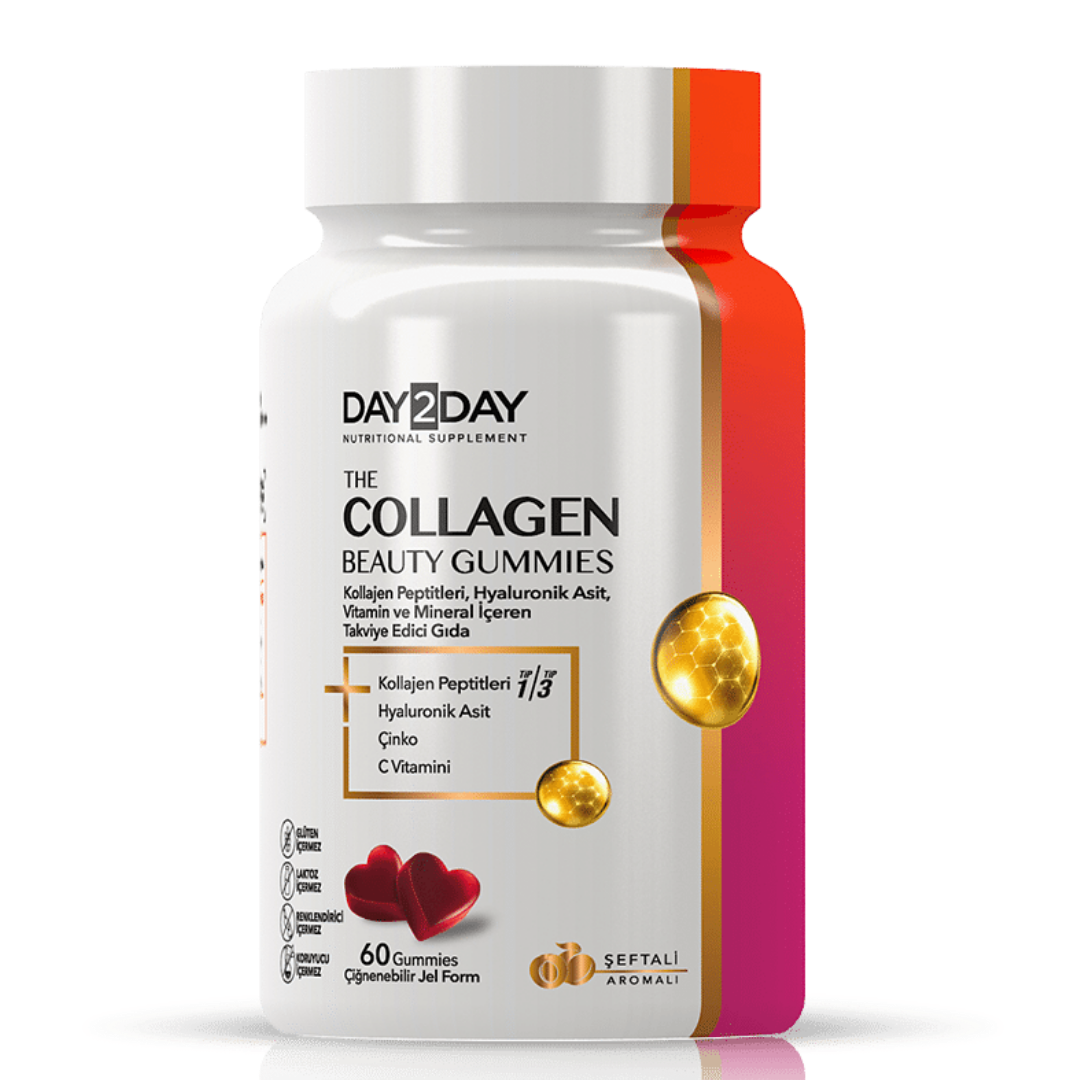 Day2DayThe Collagen Beauty Gummies 60 Jel Form - Şeftali Aromalı