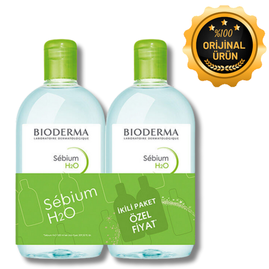 Bioderma Sebium H2O Yüz ve Makyaj Temizleme Suyu 2 x 500 ml