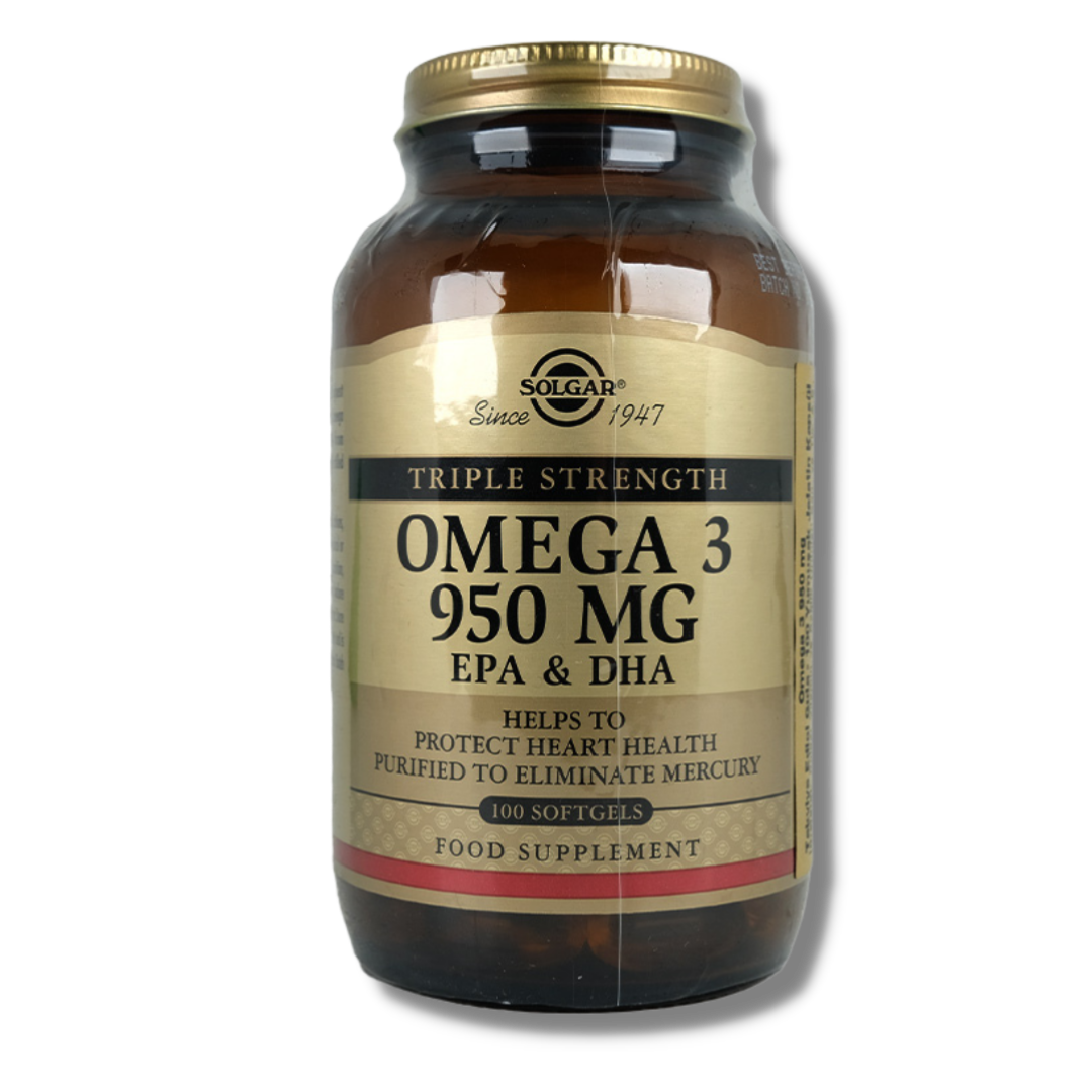 Solgar Omega 3 950 mg EPA & DHA 100 Kapsül Bitkisel Besin Desteği