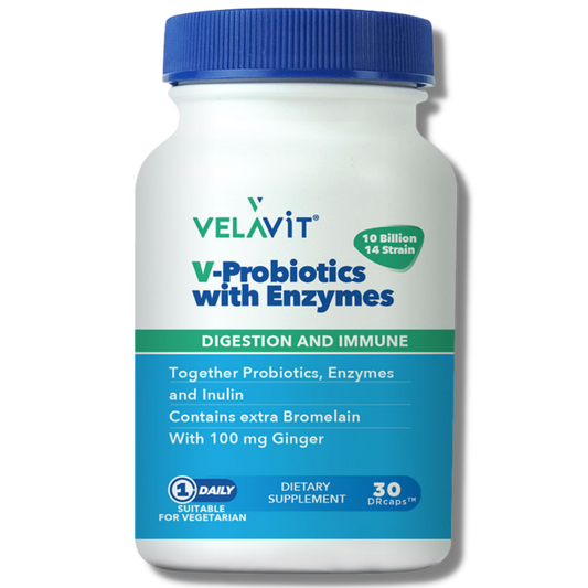 Velavit V-Probiotics With Enzymes 30 Tablet