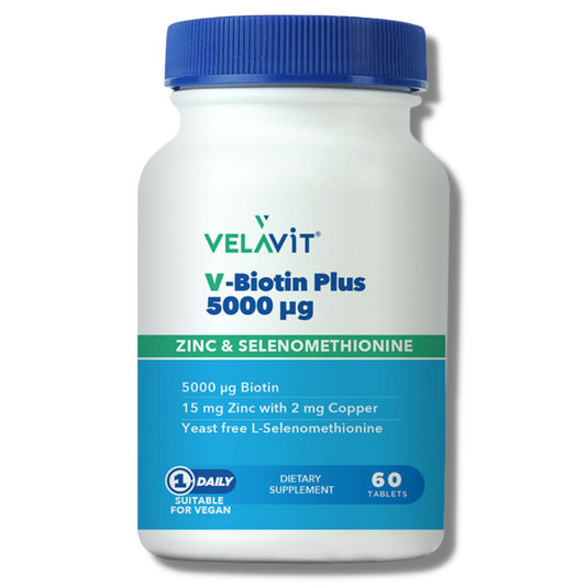 Velavit V-Biotin Plus 5000 mcg 60 Tablet