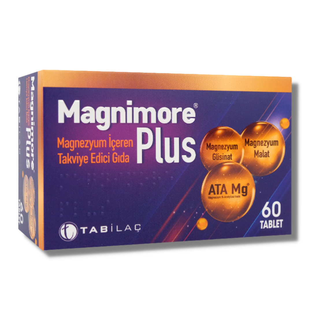 Magnimore Plus Magnezyum İçeren Takviye Edici Gıda 60 Kapsül