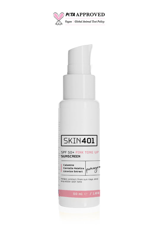 Skin401 Spf 50 Pink Tone Up Pembe Ton Eşitleyici Güneş Kremi 50 ml