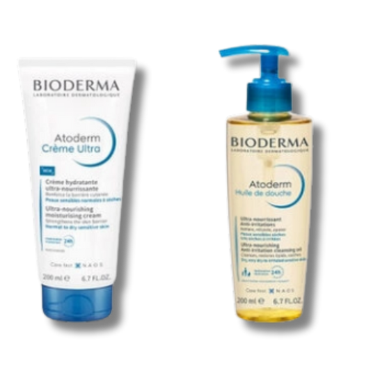 Bioderma Atoderm Cream 200ml + Shower Oil 200 ml