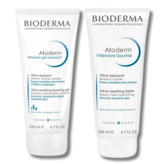 Bioderma Atoderm Intensive Balm ve Orjinal Boy Temizleyici Seti