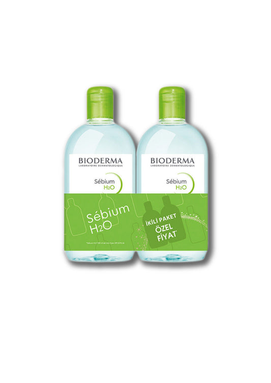 Bioderma Sebium H2O Yüz ve Makyaj Temizleme Suyu 2 x 500 ml