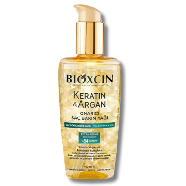 Bioxcin Keratin ve Argan Onarıcı Saç Bakım Yağı 150 ml