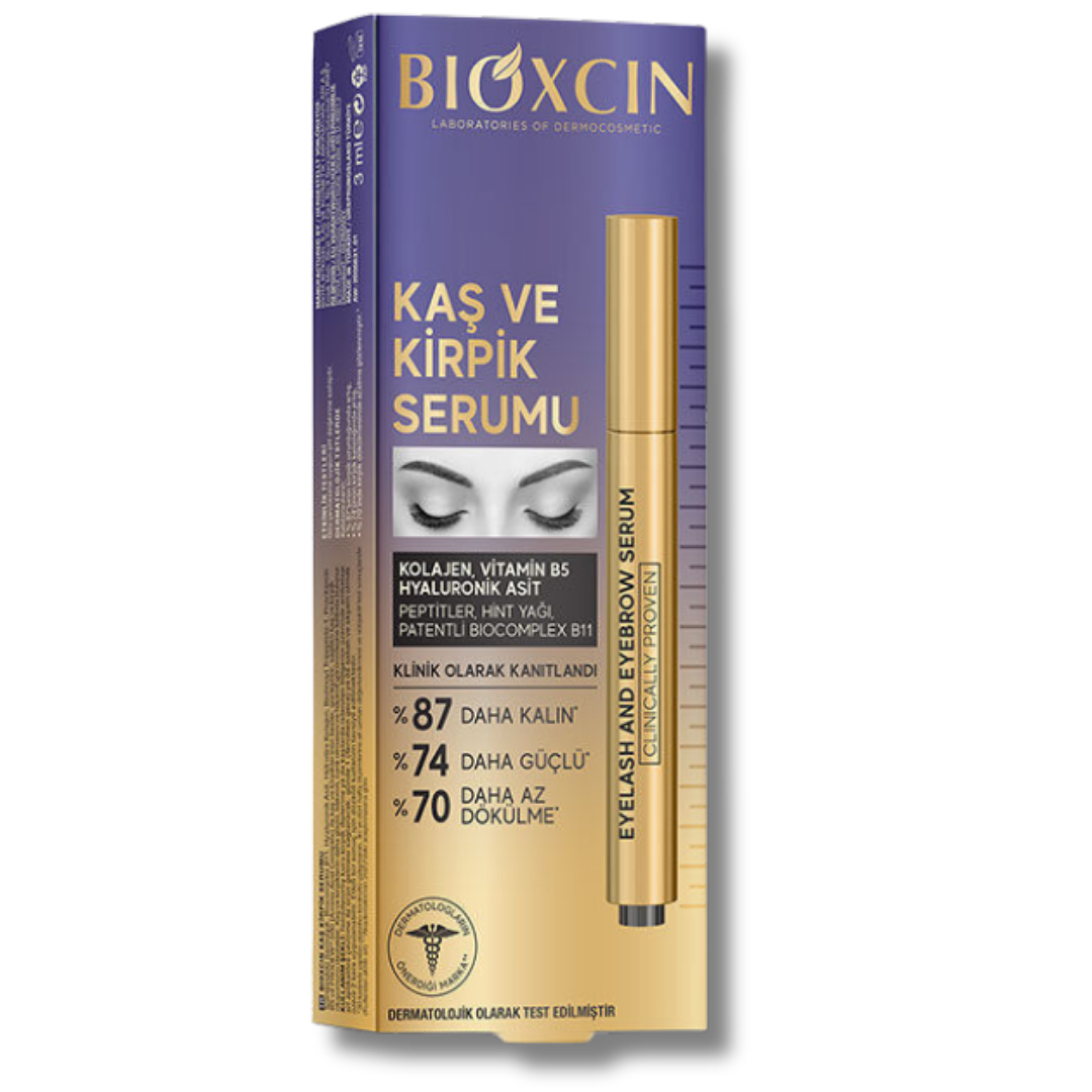 Bioxcin Kolajen ve Hyaluronik Asit İçerikli Kaş ve Kirpik Serumu 3 ml