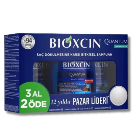 Bioxcin Quantum Şampuan 3al 2öde (Yağlı Saçlar)