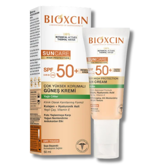 Bioxcin Sun Care Yağlı Ciltler için Güneş Kremi SPF 50+ 50 ml - Renkli