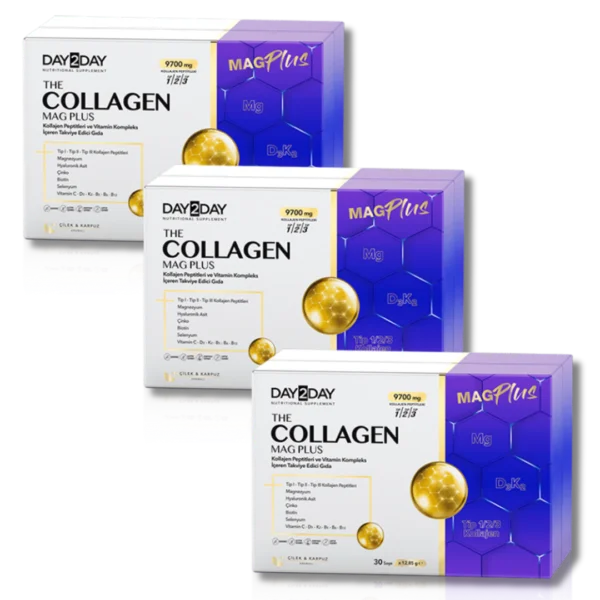 Day2Day Collagen Mag Plus Çilek Karpuz Aromalı 3x30 Saşe