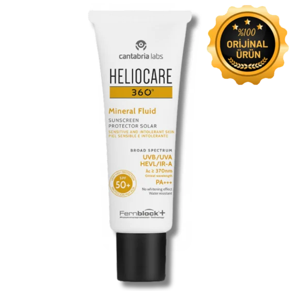 Heliocare 360 Mineral Fluid SPF+50 Güneş Koruyucu Krem 50 ml