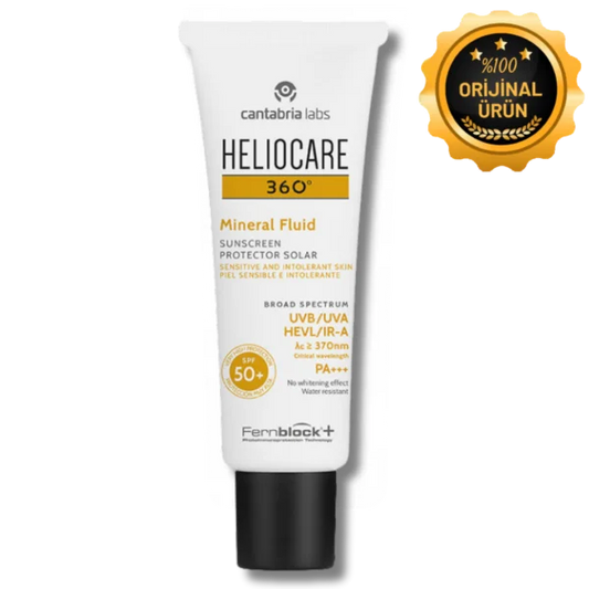 Heliocare 360 Mineral Fluid SPF+50 Güneş Koruyucu Krem 50 ml