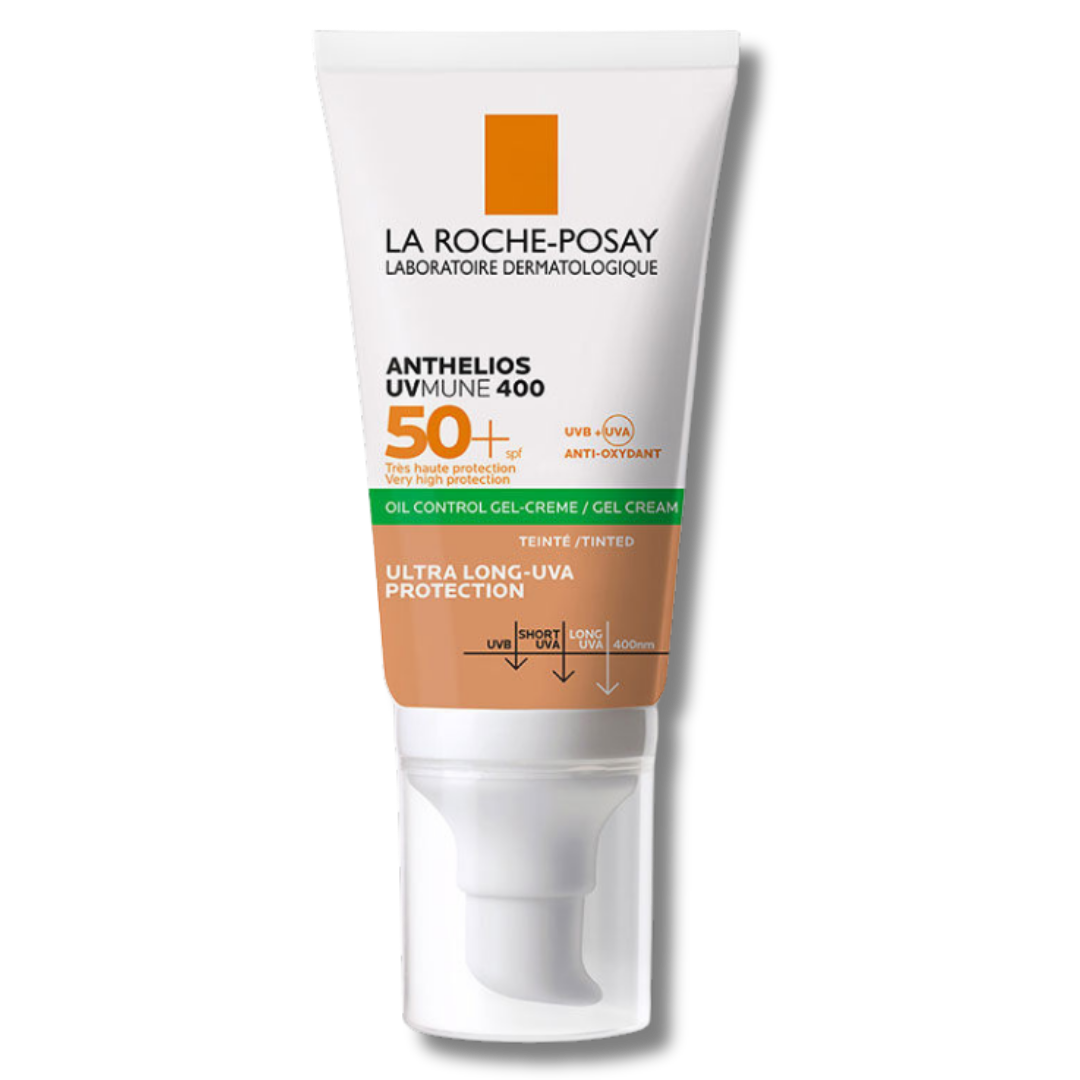 La Roche Posay Anthelios Oil Control Gel Cream SPF50+ Yağlı ve Karma Ciltler İçin Renkli Yüz Güneş Kremi 50 ml