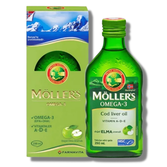 Möller's Omega 3 Balık Yağı 250 Ml Şurup- Elma Aromalı