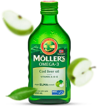 Möller's Omega 3 Balık Yağı 250 Ml Şurup- Elma Aromalı