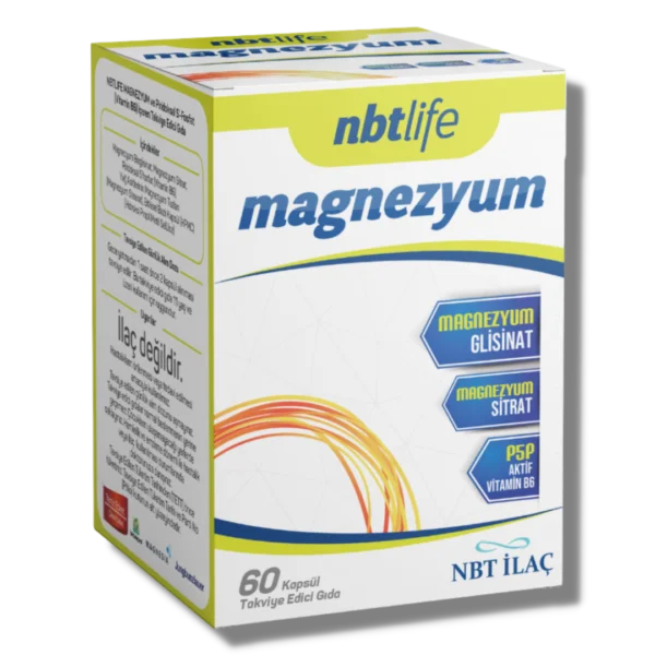 NBT Life Magnezyum Bisglisinat ve Sitrat 60 Kapsül