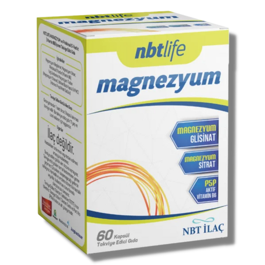 NBT Life Magnezyum Bisglisinat ve Sitrat 60 Kapsül