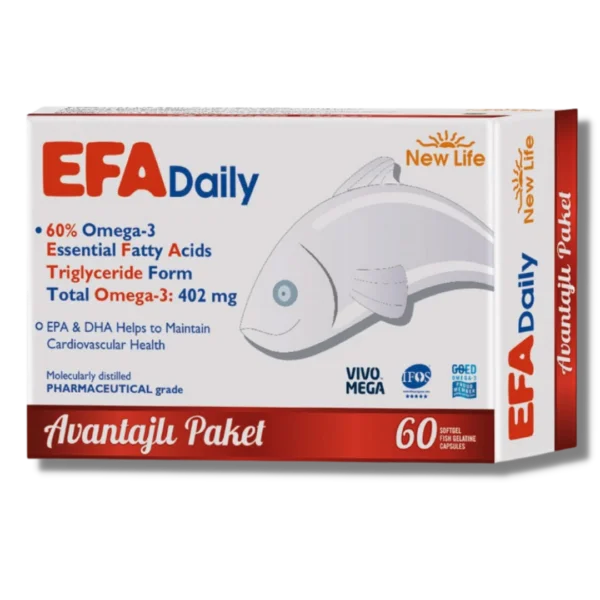 New Life EFA Daily Omega 3 Balık Yağı 30/60 Kapsül