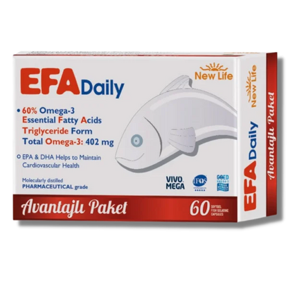 New Life EFA Daily Omega 3 Balık Yağı 30/60 Kapsül