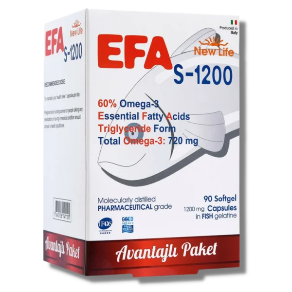 New Life EFA S-1200 mg 90 Kapsül