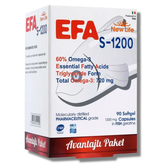 New Life EFA S-1200 mg 90 Kapsül