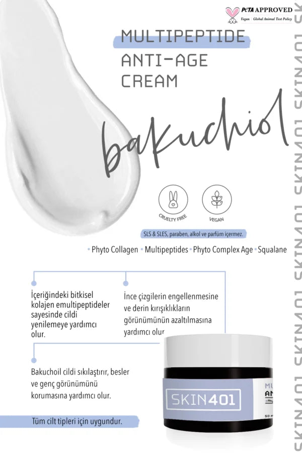 Skin401 Multipeptide Bakuchiol Anti Age Cream 50 ml