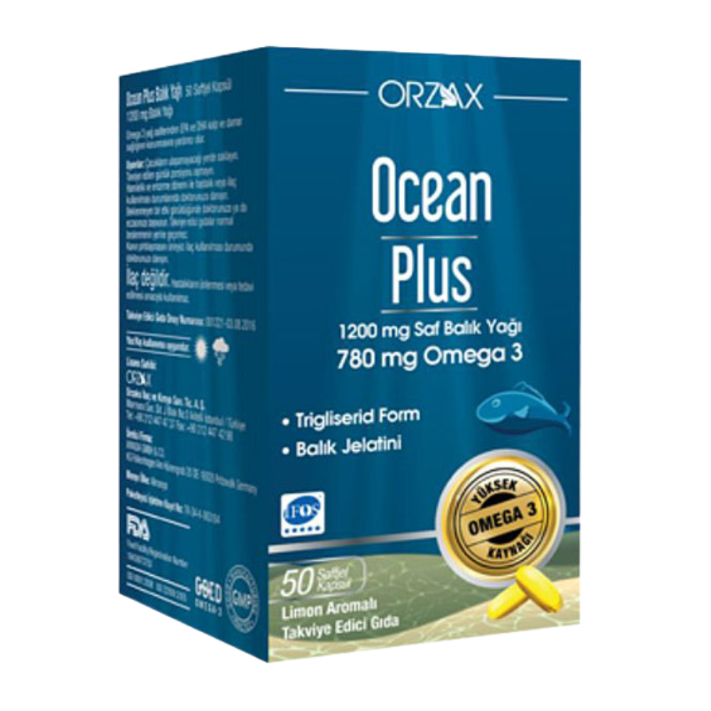 Ocean Plus Omega 3 Balık Yağı 1200 Mg 50 Kapsül