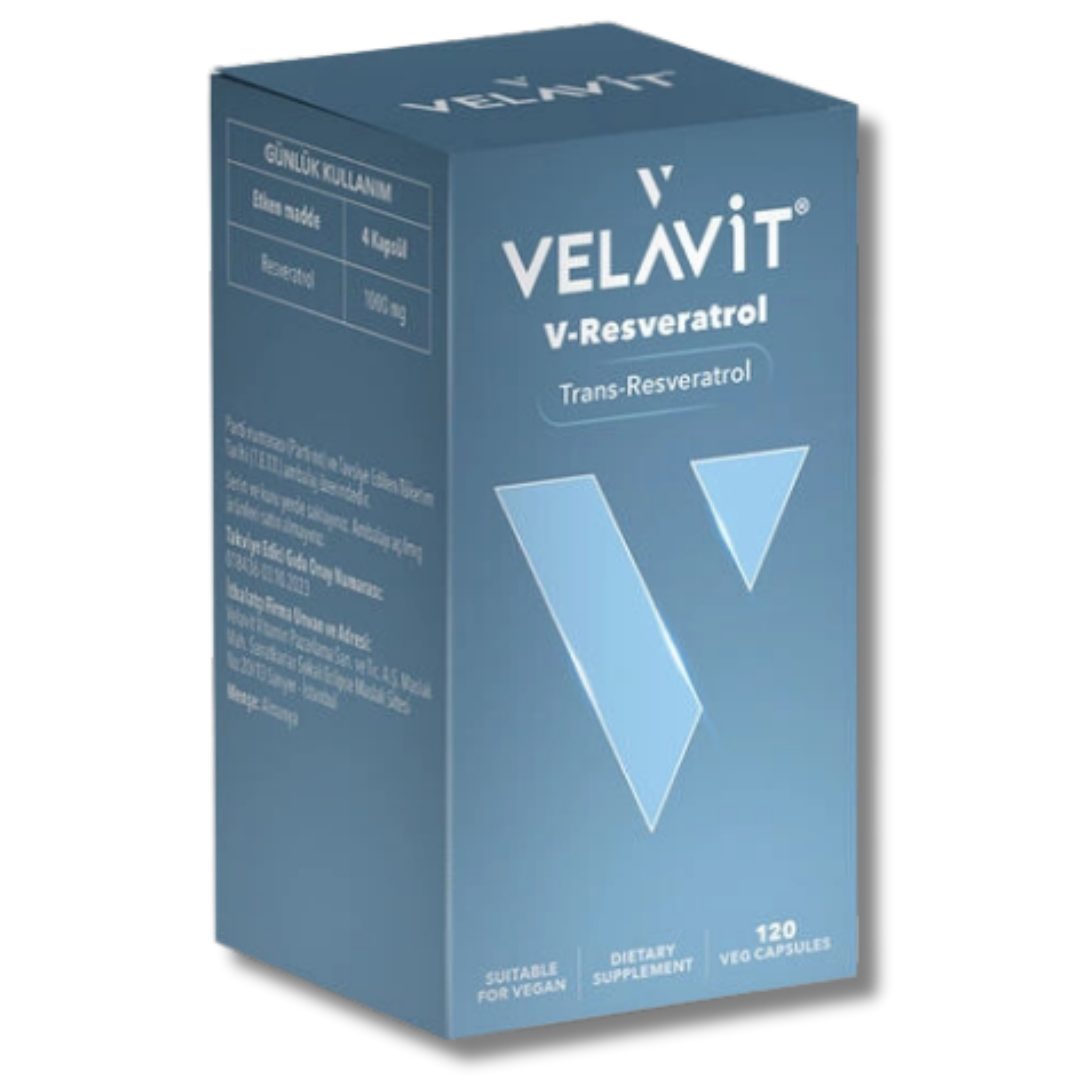 Velavit V-Resveratrol Takviye Edici Gıda 120 Kapsül