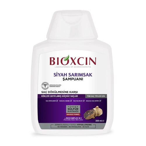 Bioxcin Saç Dökülmesine Karşı Siyah Sarımsak Şampuanı 300 ml - 3 al 2 öde