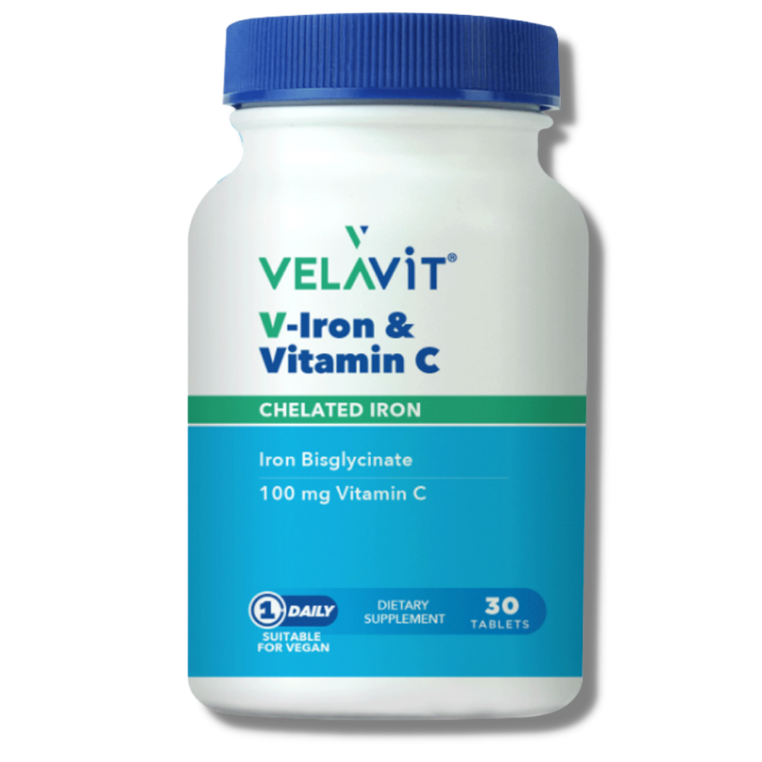 Velavit V Iron Vitamin C 30 Tablet VitaminBox