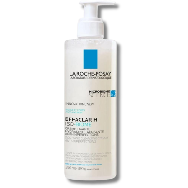 La Roche Posay Effaclar H Isobiome Lavant Kurutucu Etki Altındaki Yağlı ve Hassas Ciltler Için Yatıştırıcı ve Temizleyici Krem 390 ml